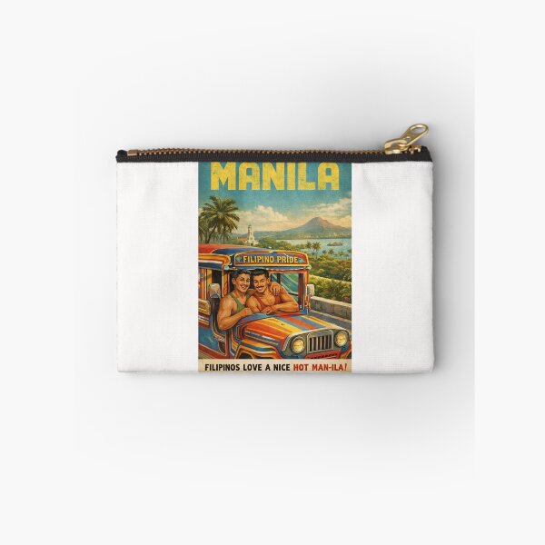 Item preview, Manila Philippines with Colorful Jeepney and Taal Volcano Scenery designed and sold by Places On Earth.