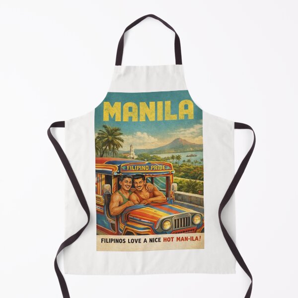 Item preview, Manila Philippines with Colorful Jeepney and Taal Volcano Scenery designed and sold by Places On Earth.