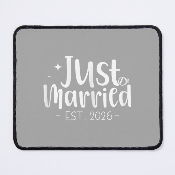Item preview, Just Married 2026 Couple Newlywed Bride and Groom Wedding_2 designed and sold by ArleneRowe.