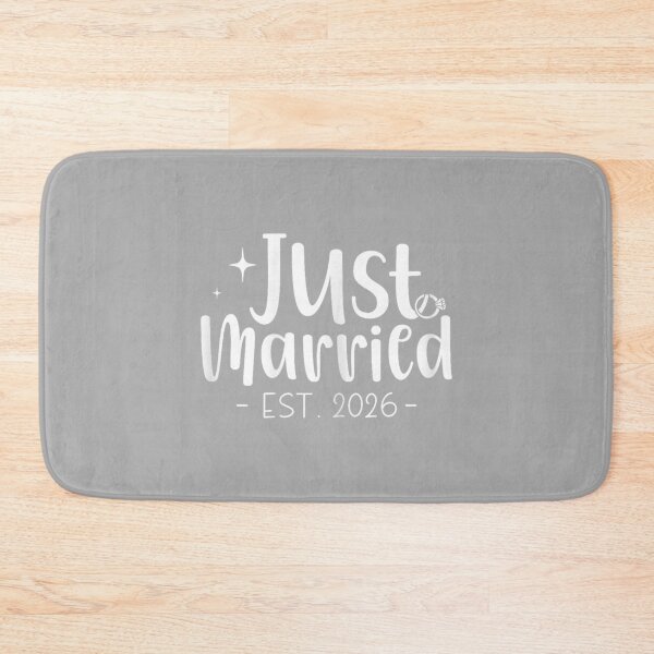 Item preview, Just Married 2026 Couple Newlywed Bride and Groom Wedding_2 designed and sold by ArleneRowe.