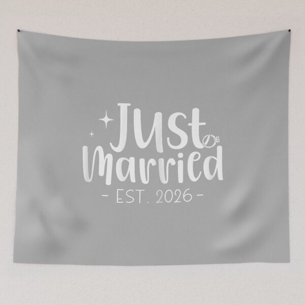 Item preview, Just Married 2026 Couple Newlywed Bride and Groom Wedding_2 designed and sold by ArleneRowe.
