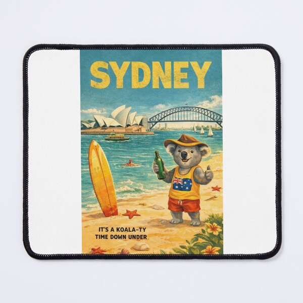 Item preview, Sydney Australia with Opera House, Harbour Bridge and Koala designed and sold by Places On Earth.