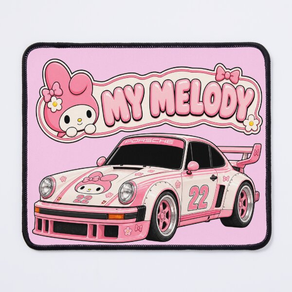 Item preview, My Melody pastel-pink Porsche 934/5 designed and sold by jubileuuu.