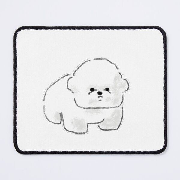 Item preview, Cute Round Bichon Frise Dog Puppy Art designed and sold by raun.draw.