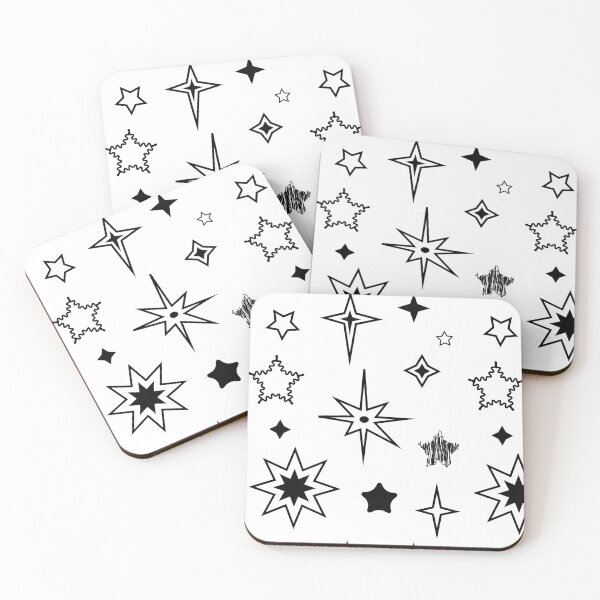 Item preview, Black and white stars preppy pattern pack designed and sold by fluffyfamcraft.