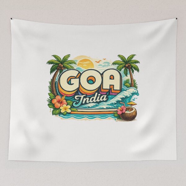 Item preview, Goa India Tropical Coast with Arabian Sea Palms and Beaches designed and sold by Places On Earth.