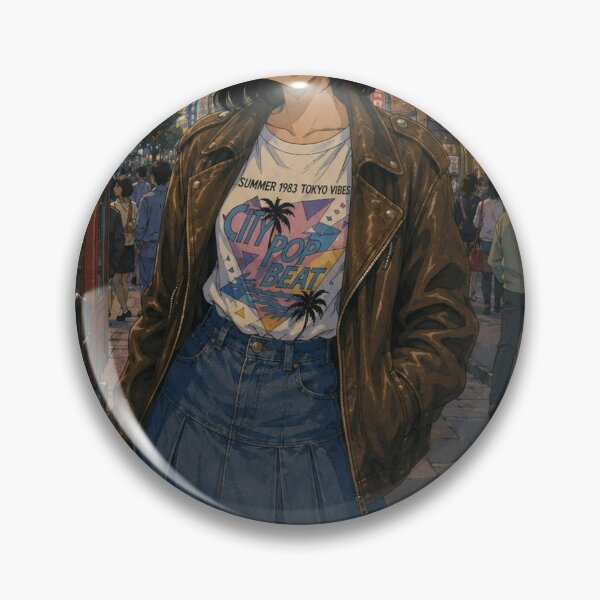 Item preview, Retro 80s City Pop Tokyo Anime Aesthetic Girl designed and sold by wilnickvisuals.