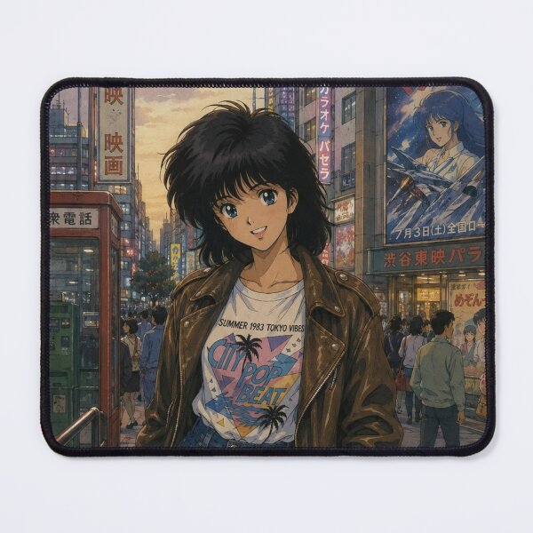 Item preview, Retro 80s City Pop Tokyo Anime Aesthetic Girl designed and sold by wilnickvisuals.