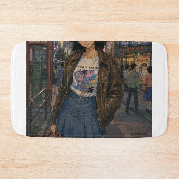 Item preview, Retro 80s City Pop Tokyo Anime Aesthetic Girl designed and sold by wilnickvisuals.