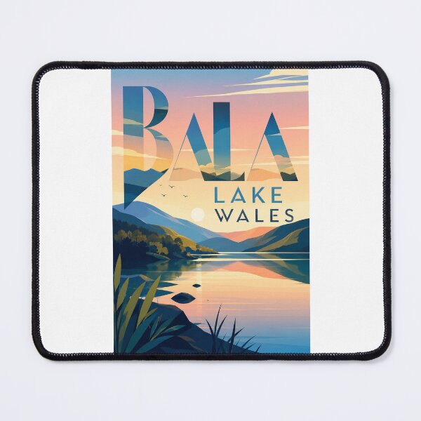 Item preview, Bala Lake Wales Sunset among Eryri Mountains and Gwynedd designed and sold by Places On Earth.