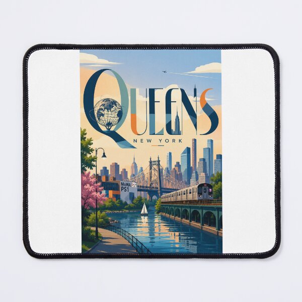 Item preview, Queens New York with Unisphere, Queensboro Bridge and City Skyline designed and sold by Places On Earth.