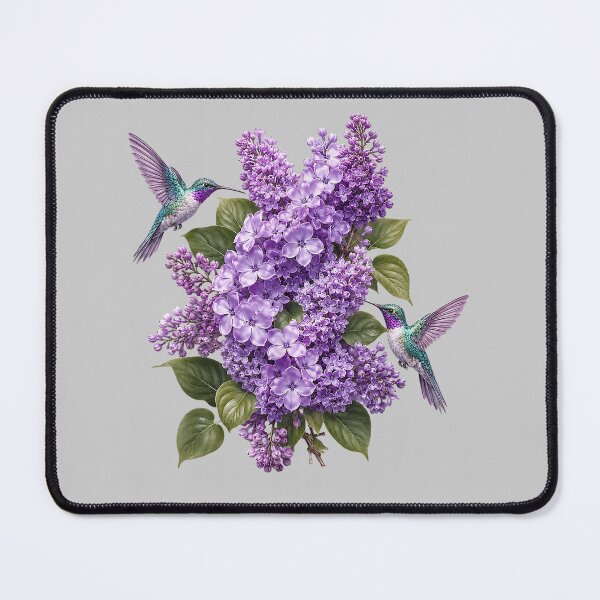 Item preview, Hummingbird Lilac Floral Purple Flowers Botanical Garden designed and sold by mjohnson9.