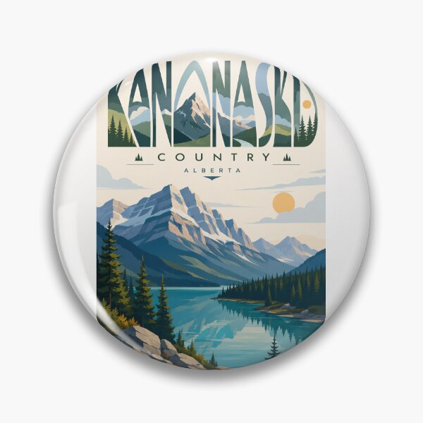 Item preview, Kananaskis Country Alberta with Canadian Rockies and Mountain Lake designed and sold by Places On Earth.