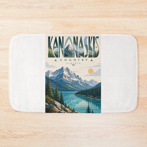 Item preview, Kananaskis Country Alberta with Canadian Rockies and Mountain Lake designed and sold by Places On Earth.