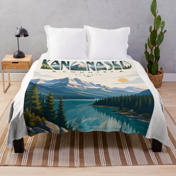 Item preview, Kananaskis Country Alberta with Canadian Rockies and Mountain Lake designed and sold by Places On Earth.