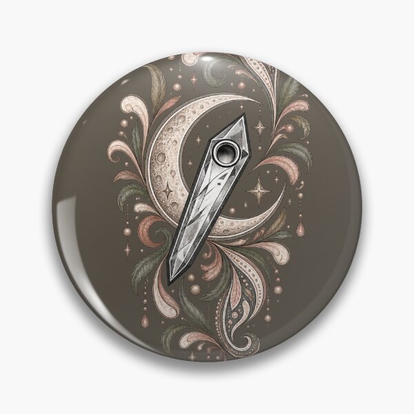Item preview, Boho Crescent Moon Paisley Crystal Art designed and sold by StoneOak.