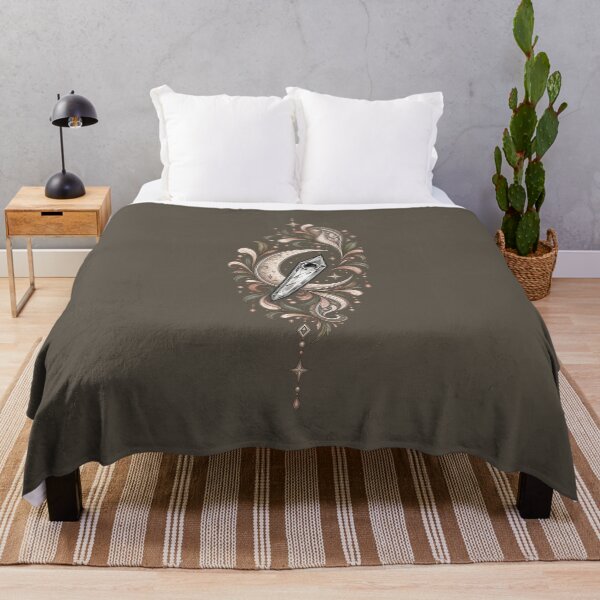 Item preview, Boho Crescent Moon Paisley Crystal Art designed and sold by StoneOak.