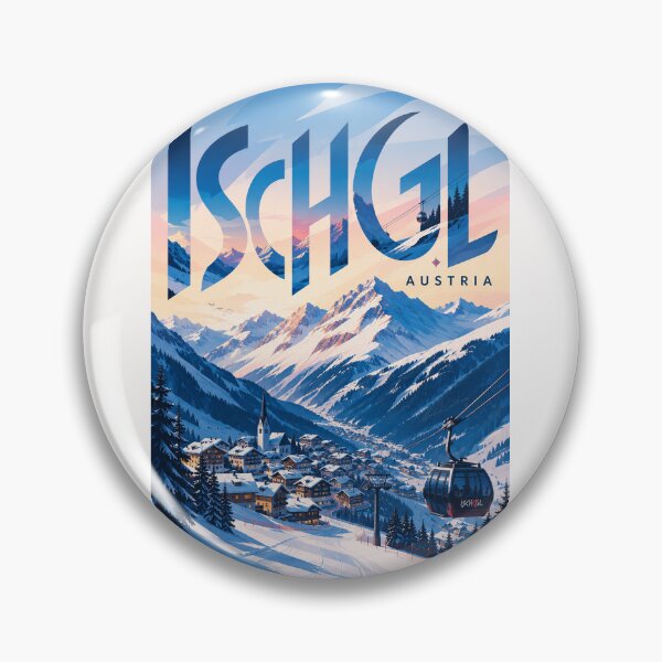 Item preview, Ischgl Austria with Tyrolean Alps, Ski Village and Silvretta Mountains designed and sold by Places On Earth.
