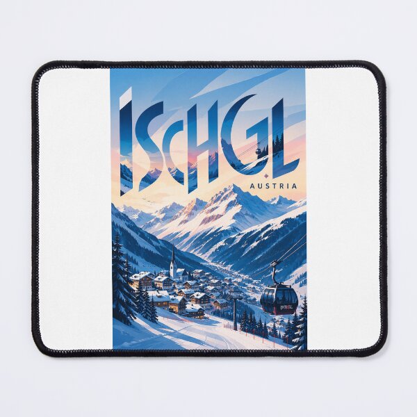 Item preview, Ischgl Austria with Tyrolean Alps, Ski Village and Silvretta Mountains designed and sold by Places On Earth.