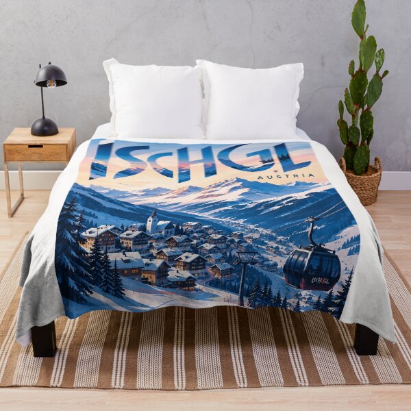 Item preview, Ischgl Austria with Tyrolean Alps, Ski Village and Silvretta Mountains designed and sold by Places On Earth.