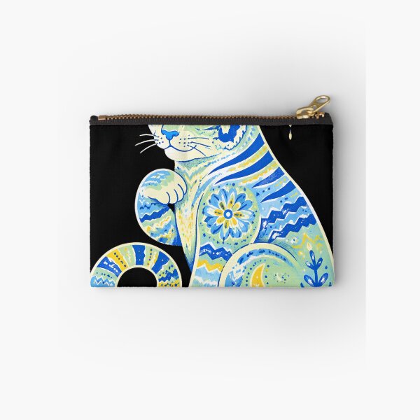 Item preview, Celestial Folk Art Cat with Sun and Moon designed and sold by pritbhut.