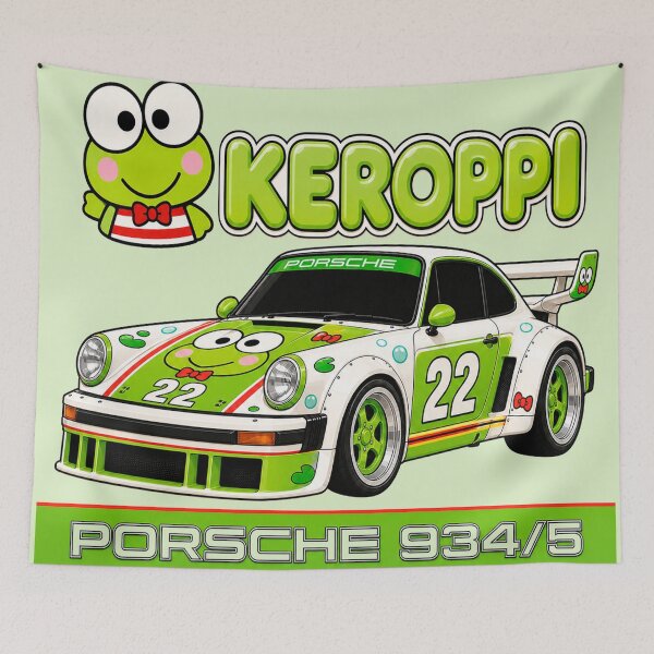 Item preview, Keroppi Green and White Porsche 934/5 designed and sold by jubileuuu.