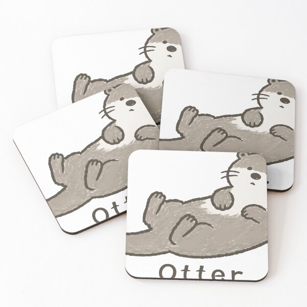 Item preview, Otter - Cute Relaxed Animal Illustration designed and sold by medicalkinoko.