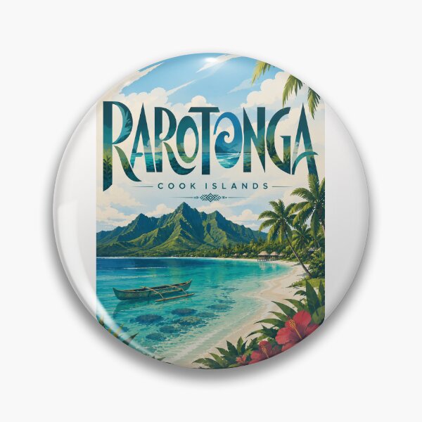 Item preview, Rarotonga Cook Islands Tropical Lagoon and Mountain Coast designed and sold by Places On Earth.