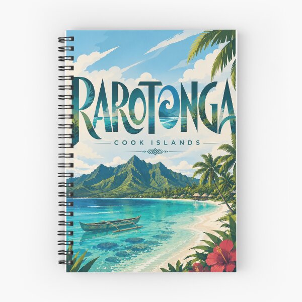 Item preview, Rarotonga Cook Islands Tropical Lagoon and Mountain Coast designed and sold by Places On Earth.