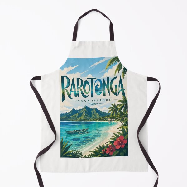 Item preview, Rarotonga Cook Islands Tropical Lagoon and Mountain Coast designed and sold by Places On Earth.