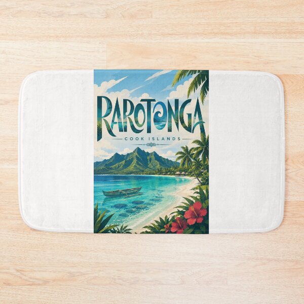 Item preview, Rarotonga Cook Islands Tropical Lagoon and Mountain Coast designed and sold by Places On Earth.