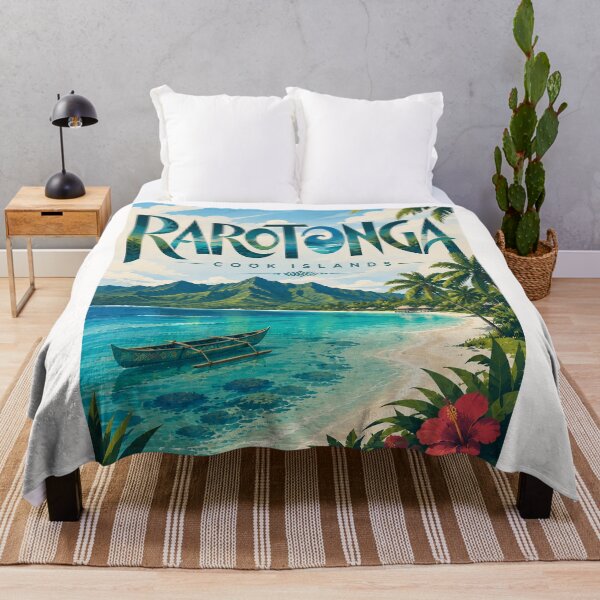 Item preview, Rarotonga Cook Islands Tropical Lagoon and Mountain Coast designed and sold by Places On Earth.