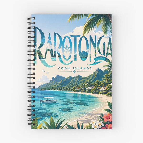 Item preview, Rarotonga Cook Islands Muri Lagoon Tropical Mountain Shore designed and sold by Places On Earth.