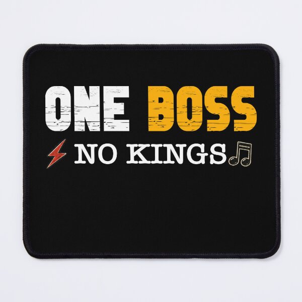 Item preview, One Boss No Kings Vintage Rock Guitar Design designed and sold by QuiteOrbit.
