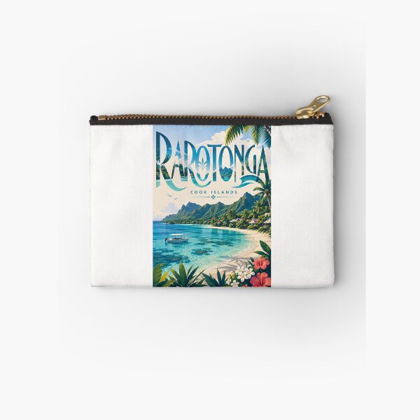 Item preview, Rarotonga Cook Islands Muri Lagoon Tropical Mountain Shore designed and sold by Places On Earth.