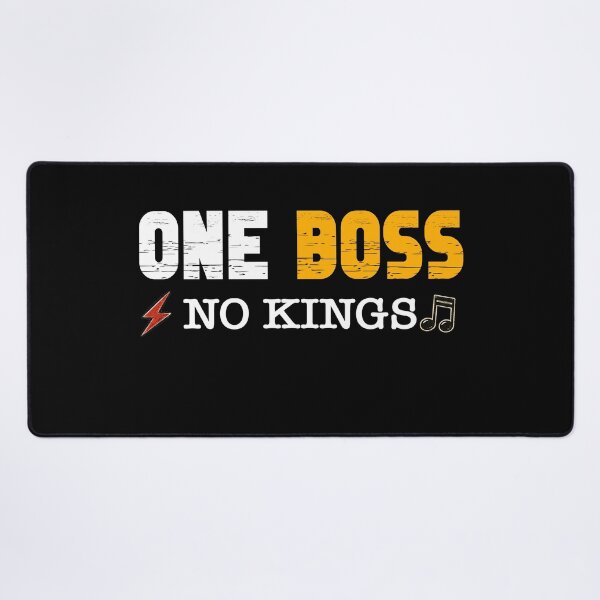 Item preview, One Boss No Kings Vintage Rock Guitar Design designed and sold by QuiteOrbit.