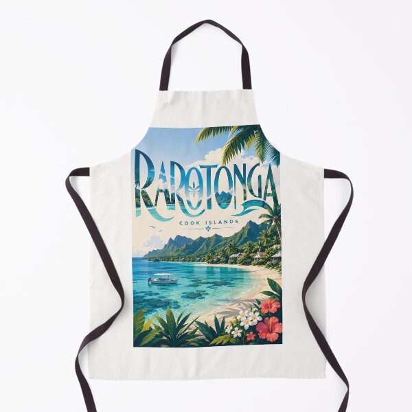 Item preview, Rarotonga Cook Islands Muri Lagoon Tropical Mountain Shore designed and sold by Places On Earth.
