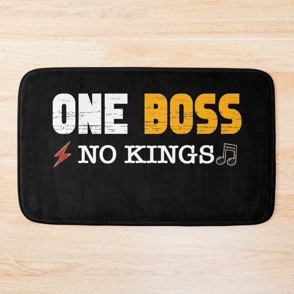 Item preview, One Boss No Kings Vintage Rock Guitar Design designed and sold by QuiteOrbit.