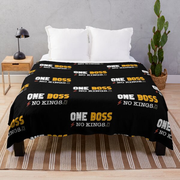 Item preview, One Boss No Kings Vintage Rock Guitar Design designed and sold by QuiteOrbit.