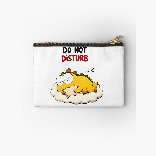 Item preview, Do Not Disturb Sleeping Dinosaur Sticker designed and sold by PreeCha Art & Co..