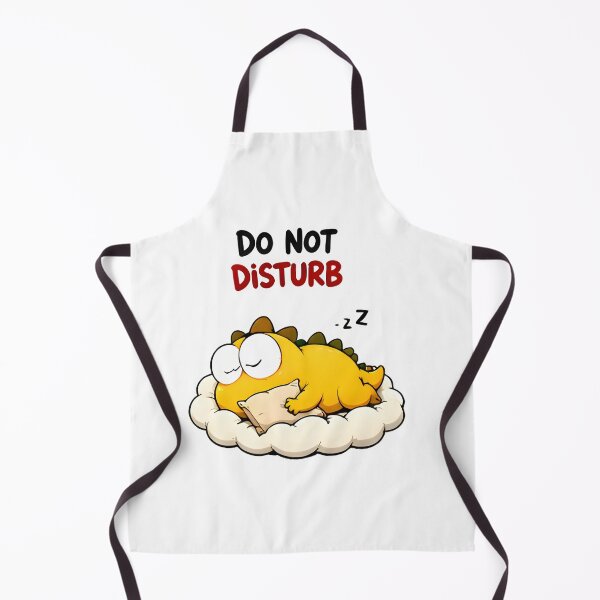 Item preview, Do Not Disturb Sleeping Dinosaur Sticker designed and sold by PreeCha Art & Co..