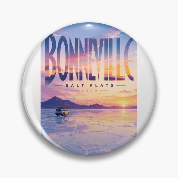 Item preview, Bonneville Salt Flats Utah Sunset and Wasatch Mountain Horizon designed and sold by Places On Earth.