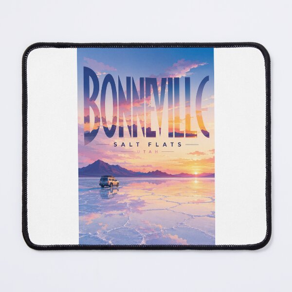 Item preview, Bonneville Salt Flats Utah Sunset and Wasatch Mountain Horizon designed and sold by Places On Earth.