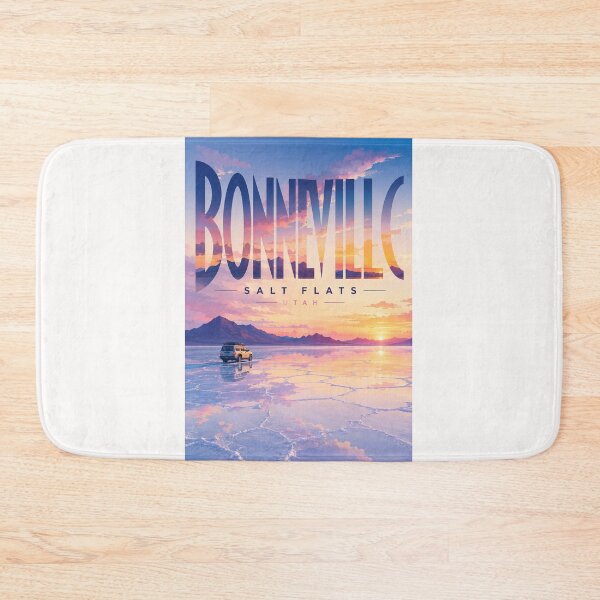 Item preview, Bonneville Salt Flats Utah Sunset and Wasatch Mountain Horizon designed and sold by Places On Earth.