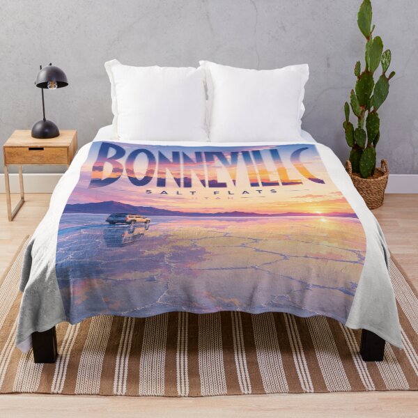 Item preview, Bonneville Salt Flats Utah Sunset and Wasatch Mountain Horizon designed and sold by Places On Earth.