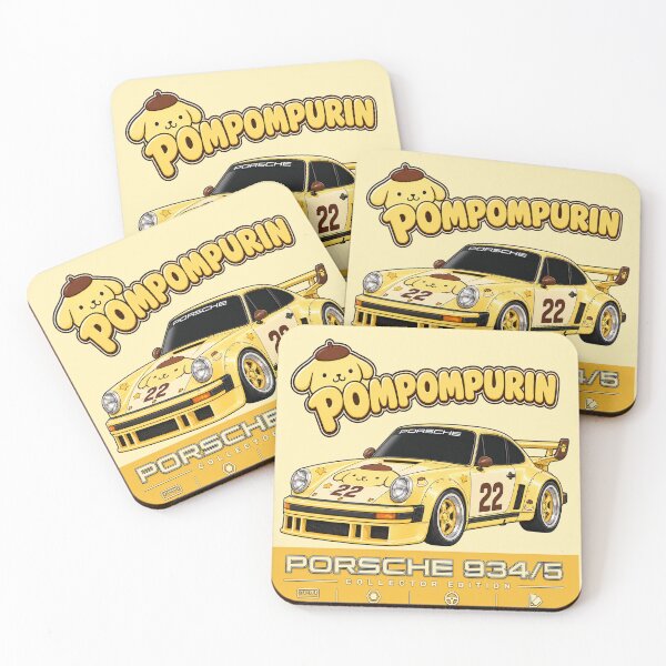Item preview, Pompompurin Custard Yellow Porsche 934/5 designed and sold by VIC ART.