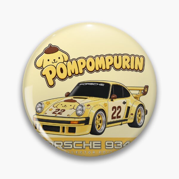 Item preview, Pompompurin Custard Yellow Porsche 934/5 designed and sold by jubileuuu.