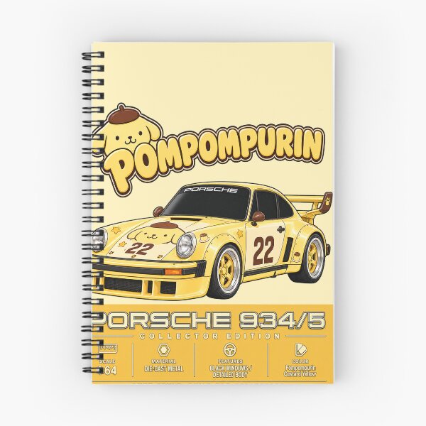 Item preview, Pompompurin Custard Yellow Porsche 934/5 designed and sold by jubileuuu.