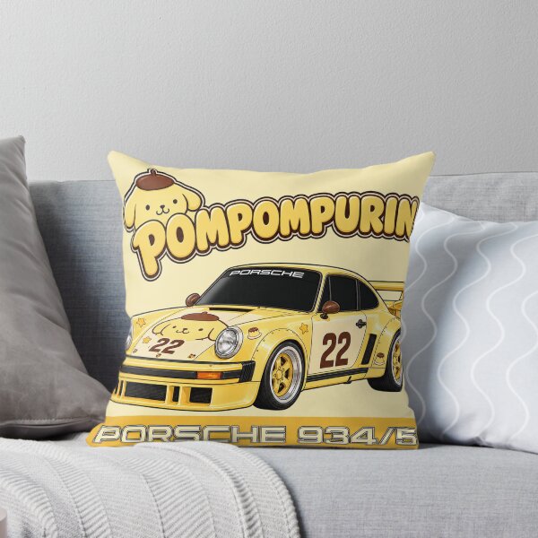 Item preview, Pompompurin Custard Yellow Porsche 934/5 designed and sold by jubileuuu.