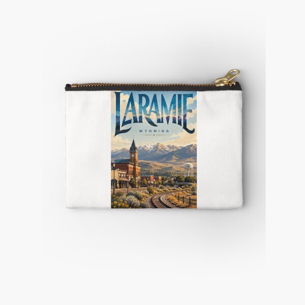 Item preview, Laramie Wyoming Historic Downtown Railroad and Snowy Range designed and sold by Places On Earth.